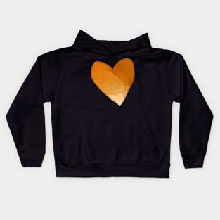 Gold Mosaic Heart Kids Hoodie